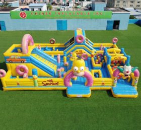GF3-829 Aire de jeux gonflable thème Les Simpson