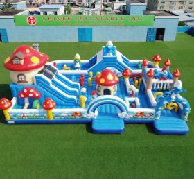 GF3-830 Aire de jeux gonflable à thème Les Schtroumpfs