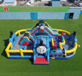 GF3-831 Aire de jeux gonflable sur le thème Thomas & ses amis