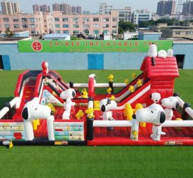 GF3-876 Parc Gonflable Thème Snoopy