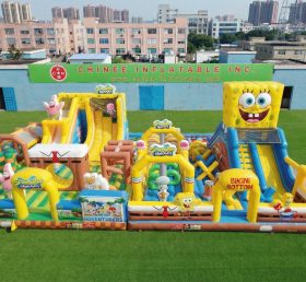 GF3-879 Parc gonflable à thème SpongeBob