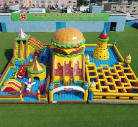 GF3-908 Parc Gonflable à Thème Hamburger
