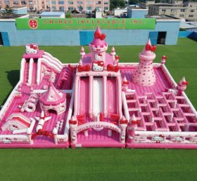 GF3-909 Parc Gonflable Thème Hello Kitty