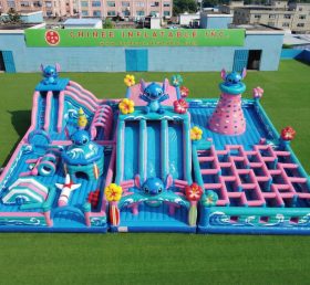 GF3-911 Parc Gonflable Thème Lilo & Stitch