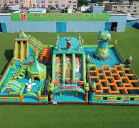 GF3-921 Parc Gonflable Thème Scooby-Doo