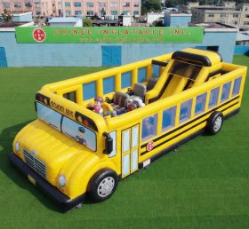GF3-943 Aire de jeux gonflable à thème bus