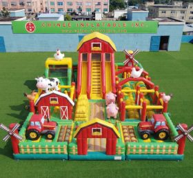 GF3-951 Aire de jeux gonflable à thème ferme