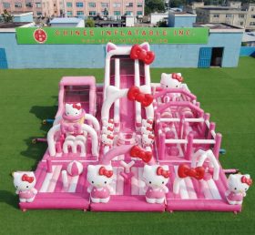 GF3-956 Aire de jeux gonflable thème Hello Kitty