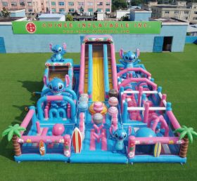 GF3-959 Aire de jeux gonflable thème Lilo & Stitch