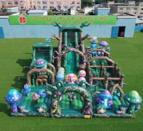 GF3-961 Aire de jeux gonflable thème Forêt magique