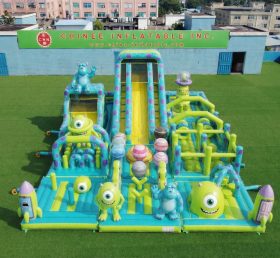 GF3-964 Aire de jeux gonflable thème Monstres & Cie