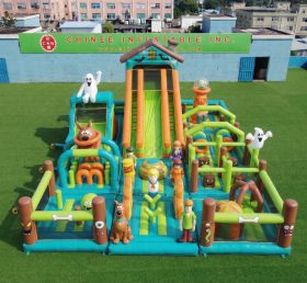 GF3-975 Aire de jeux gonflable à thème Scooby-Doo