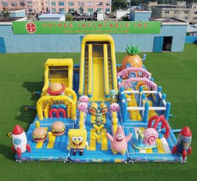 GF3-981 Aire de jeux gonflable thème SpongeBob
