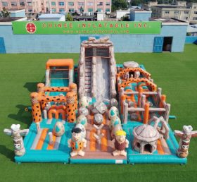 GF3-986 Aire de jeux gonflable sur le thème des Flintstones