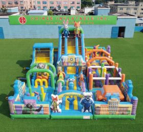 GF3-993 Aire de jeux gonflable à thème Zootopia