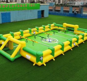 T11-952E Terrain de football humain gonflable thème Brésil