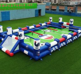 T11-952M Terrain de football humain gonflable à thème France
