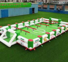T11-952P Terrain de football humain gonflable à thème iranien