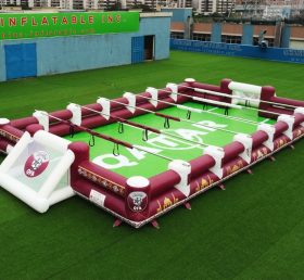 T11-952Y Terrain de football humain gonflable à thème Qatar