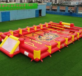 T11-952AD Terrain de football humain gonflable à thème Espagne