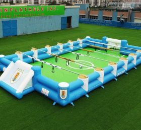 T11-952AG Terrain de football humain gonflable sur le thème de l’Uruguay