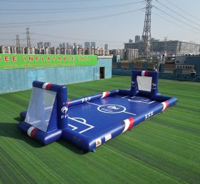 T11-779Y Terrain de football gonflable sur le thème de la France
