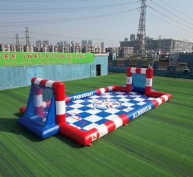 T11-779AV Terrain de football gonflable sur le thème du Paraguay