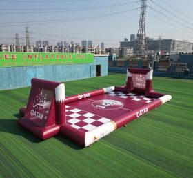 T11-779AZ Terrain de football gonflable sur le thème du Qatar