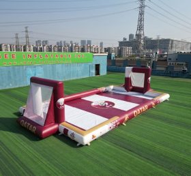 T11-779BA Terrain de football gonflable sur le thème du Qatar