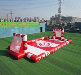 T11-779BL Terrain de football gonflable sur le thème de la Tunisie