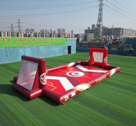 T11-779BM Terrain de football gonflable à thème Tunisie