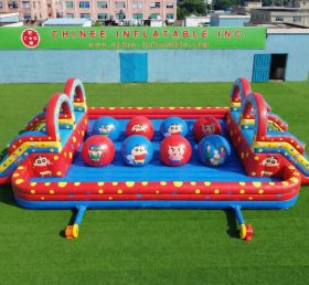 T11-4751C Parcours d'obstacles à grosses boules gonflables double thème Crayon Shin Chan