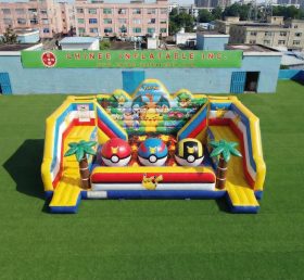 T11-4750L Parcours d'obstacles gonflable à grosses boules sur le thème Pokémon
