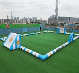 T11-926BAR Terrain de football gonflable géant sur le thème de l’Argentine