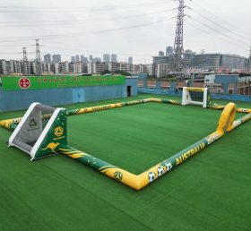 T11-926BAU Terrain de football gonflable géant sur le thème de l’Australie