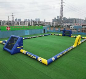 T11-926BCW Terrain de football gonflable géant à thème Curaçao