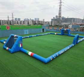 T11-926BIT Terrain de football gonflable géant à thème italien
