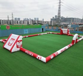 T11-926BPL Terrain de football gonflable géant à thème Pologne