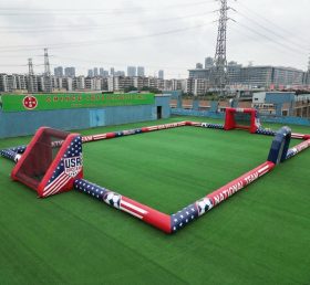 T11-926BUS Terrain de football gonflable géant sur le thème des États-Unis