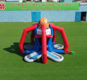 T11-7300 Jeu de tir au basketball gonflable commercial à 4 voies pour événements sportifs