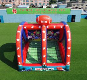 T11-7313 Jeu de lancer de football américain à double voie commercial gonflable