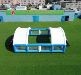 T11-7321 Arène de football gonflable avec auvents arqués de protection