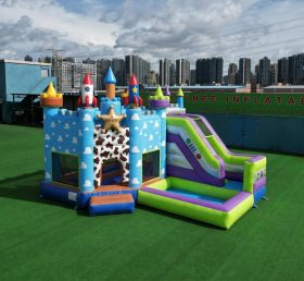 T2-8854 Château Gonflable Thème Toy Story avec Toboggan et Piscine