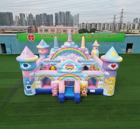 T5-3157 Château gonflable à thème Care Bears