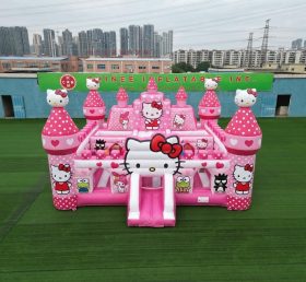 T5-3168 Château Gonflable à Thème Hello Kitty
