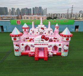 T5-3169 Château Gonflable Thème Hello Kitty