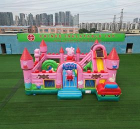 T5-3191 Château Gonflable Thème Peppa Pig