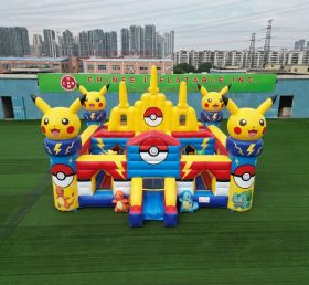 T5-3196 Château Gonflable Thème Pokémon