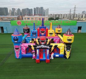 T5-3197 Château Gonflable Thème Power Rangers