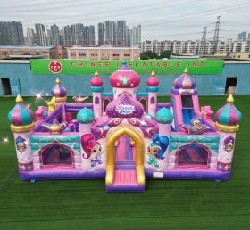 T5-3204 Château Gonflable Thème Shimmer & Shine